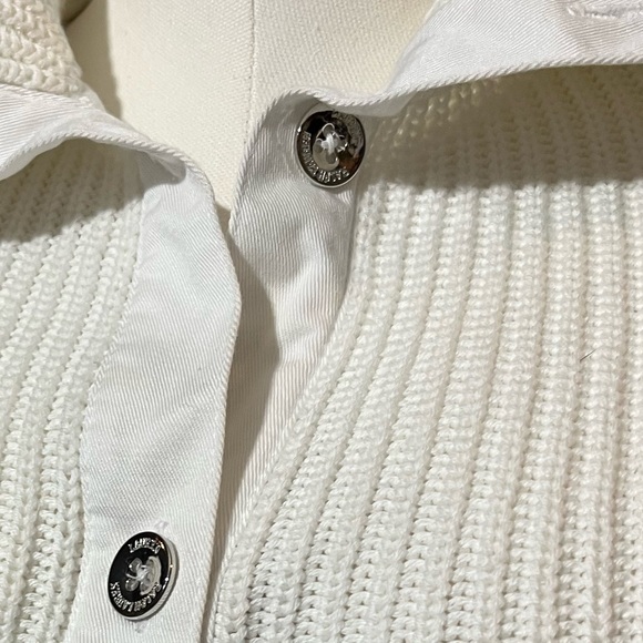 Lauren Ralph Lauren Cable Knit cardigan Sweater with pockets - Picture 7 of 10